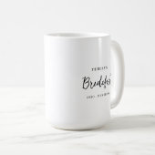 Mug Conception de script de demoiselle d'honneur minim (Devant droit)