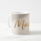 Mug Conception de script de luxe minimal Maman (Devant gauche)