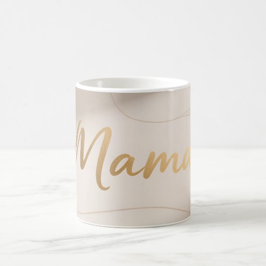 Mug Conception de script de luxe minimal Maman (Centre)