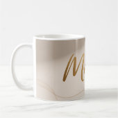 Mug Conception de script de luxe minimal Maman (Gauche)