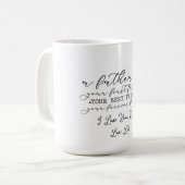 Mug Conception de script de tribut de père sincère (Devant gauche)