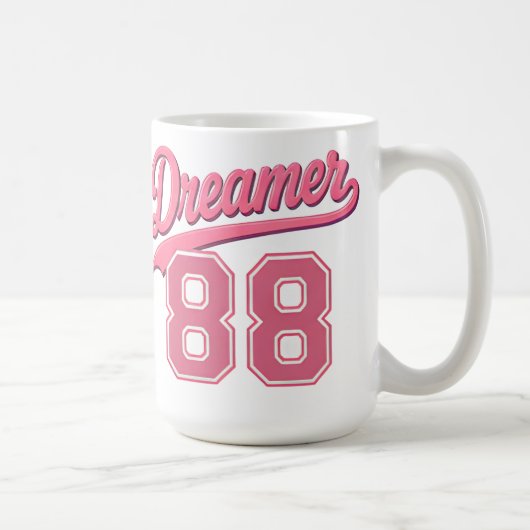 Mug Conception de script élégant Dreamer 88 (Droite)