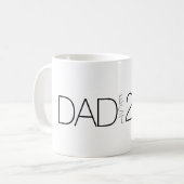 Mug Conception de script moderne de l'année de créatio (Devant gauche)