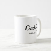 Mug Conception de script pour la fête des pères avec l (Devant droit)