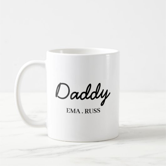 Mug Conception de script pour la fête des pères avec l (Gauche)
