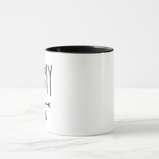 Mug Conception de script pour l'année de Minimalist Mo (Centre)