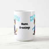 Mug Conception de sensibilisation au chat ninja diabèt (Centre)