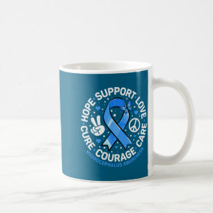 Mug Conception de sensibilisation au ruban bleu pour l