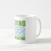 Mug Conception de sensibilisation au virus Corona en q (Devant droit)