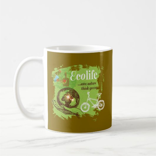 Mug Conception de sensibilisation de l'environnement p (Gauche)