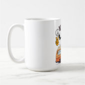 Mug Conception de signe de paix de campeur alien de vi (Gauche)