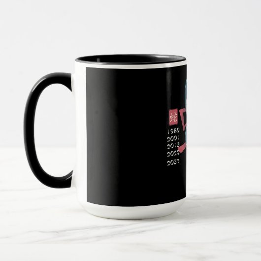 Mug Conception de signe du zodiaque serpent de l'est (Gauche)