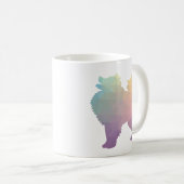 Mug Conception de silhouette de chien Eskimo américain (Devant droit)