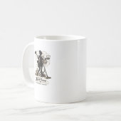 Mug Conception de silhouette de citation de maman au c (Devant gauche)