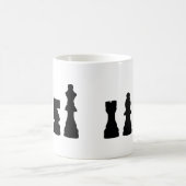 Mug Conception de silhouette de pièce d'échecs (Centre)