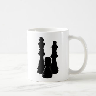 Mug Conception de silhouette de pièce d'échecs