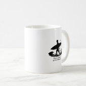 Mug Conception de silhouette de surf Ride The Waves Ad (Devant droit)