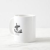Mug Conception de silhouette de surf Ride The Waves Ad (Devant gauche)