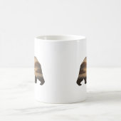 Mug Conception de silhouette d'ours avec vue sur couch (Centre)