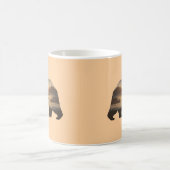 Mug Conception de silhouette d'ours avec vue sur couch (Centre)