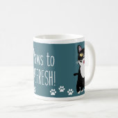 Mug Conception de slogan de chat de dessin animé pour  (Devant droit)