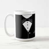 Mug Conception de smoking à nœud papillon noir (Gauche)