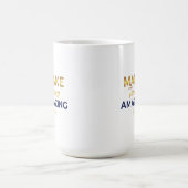 Mug Conception de soleil marine or Faites de cette jou (Centre)