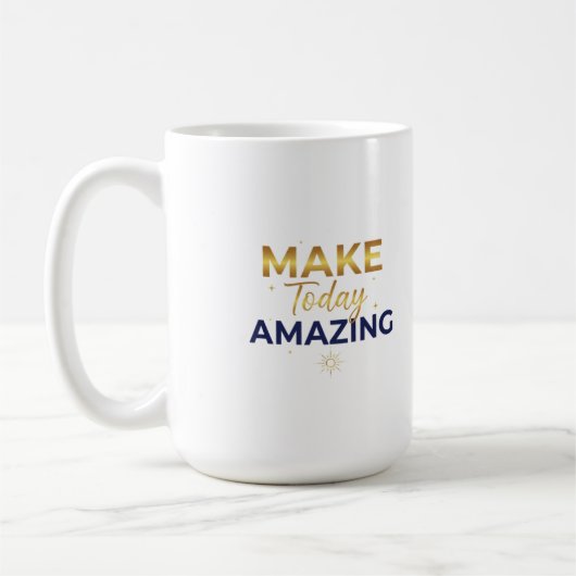 Mug Conception de soleil marine or Faites de cette jou (Gauche)