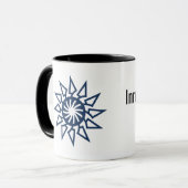 Mug Conception de soleil moderne géométrique (Devant gauche)