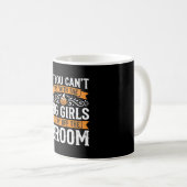 Mug Conception de sorcière à balai pour grandes filles (Devant droit)