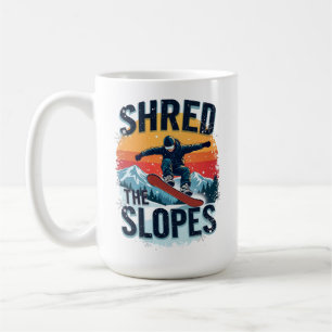 Mug Conception de sports d'hiver - "Shred the Slopes"