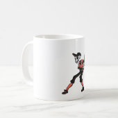 Mug conception de squelette de baseball pour joueurs d (Devant gauche)