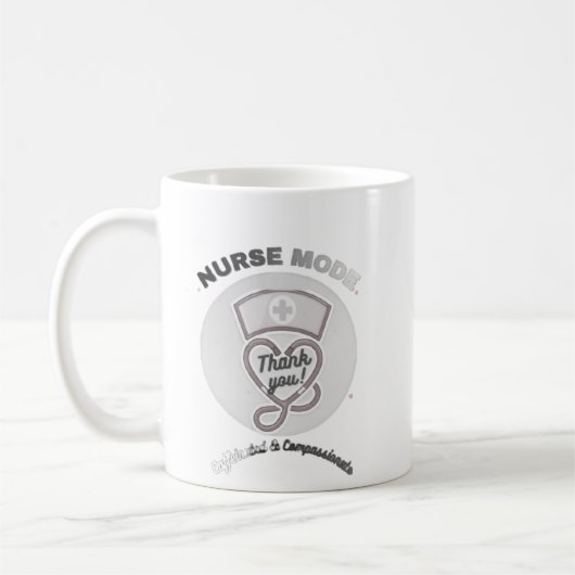 Mug Conception de stéthoscope en forme de cœur en mode (Gauche)