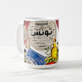 Mug Conception de stickers en collage tunisien | Cultu (Devant gauche)