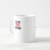 Mug Conception de style créatif Love You More  (Devant gauche)