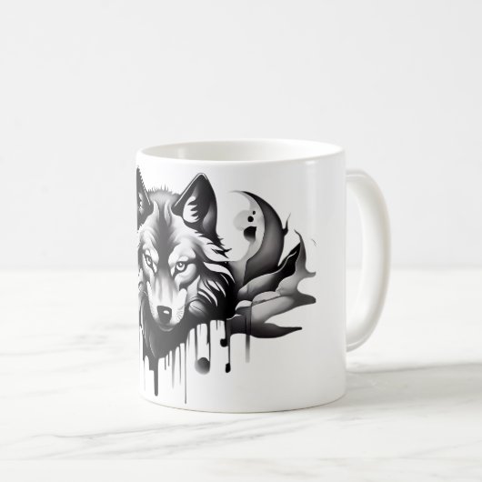 Mug Conception de style de tatouage de la collection d (Devant droit)