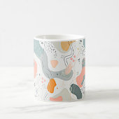 Mug Conception de style Memphis à motif transparent, f (Centre)