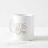 Mug Conception de sublimation chrétienne (Devant gauche)