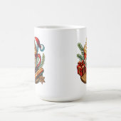 Mug Conception de sublimation des vibrations du café c (Centre)