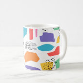 Mug Conception de surface dessinée à la main. Memphis (Devant droit)