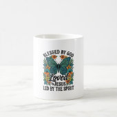 Mug Conception de T-Shirt chrétien Papillon Bénit (2) (Centre)