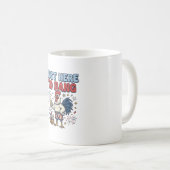 Mug Conception de T-shirt de bière de feu d'artifice d (Devant droit)