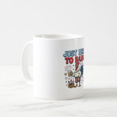 Mug Conception de T-shirt de bière de feu d'artifice d (Devant gauche)