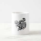 Mug Conception de T-shirt de coup de pied de foot de c (Centre)