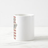 Mug Conception de T-shirt de drapeau d'aigle patriotiq (Centre)