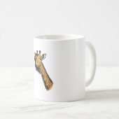 Mug Conception de T-shirt de girafe mignon gravé vinta (Devant droit)