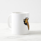 Mug Conception de T-shirt de girafe mignon gravé vinta (Devant gauche)