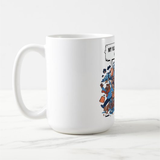 Mug Conception de T-shirt de vente du Vendredi Noir dr (Gauche)