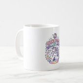 Mug Conception de T-Shirt Graphique de Roller Disco Li (Devant gauche)