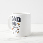 Mug Conception de T-shirt Vector Space Astronaute Papa (Devant gauche)